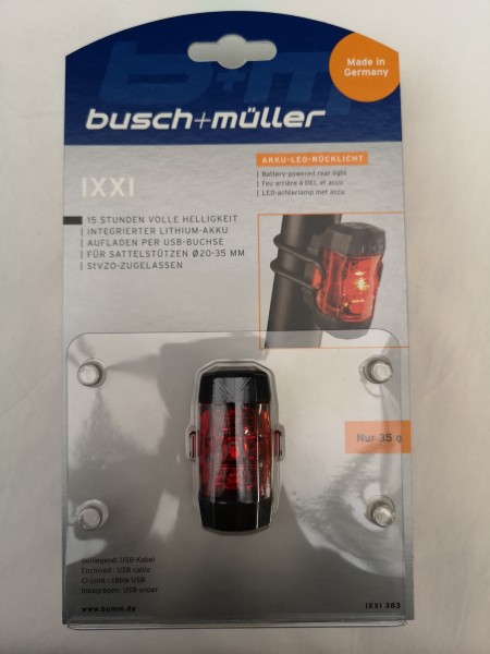 B&M LED-Batterierücklicht IXXI 383
