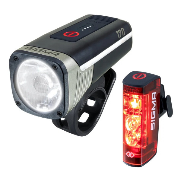 SIGMA Aura 120 + Hiro 50 Link LED Akkuleuchten Set