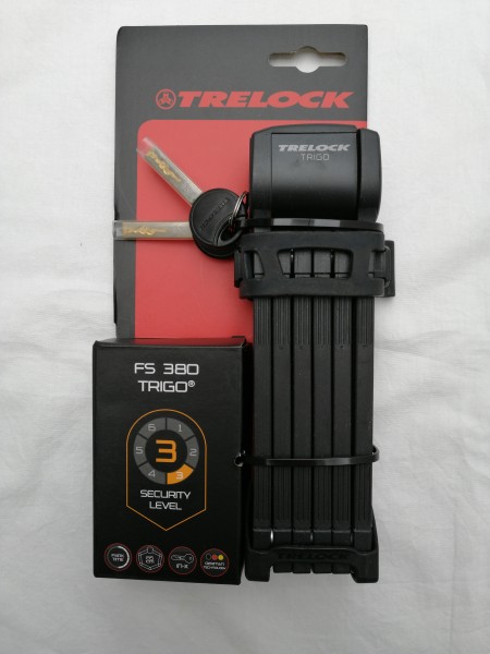 Trelock Faltschloss FS 380 Trigo 85cm A